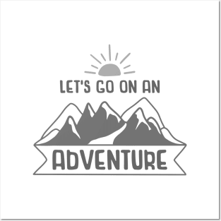 Let's Go On A Adventure Outdoors Shirt, Hiking Shirt, Adventure Shirt, Camping Shirt Posters and Art